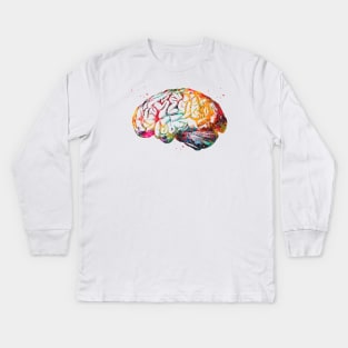 Human Brain Kids Long Sleeve T-Shirt